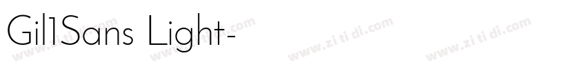 Gil1Sans Light字体转换 Gil1Sans Light字体转换